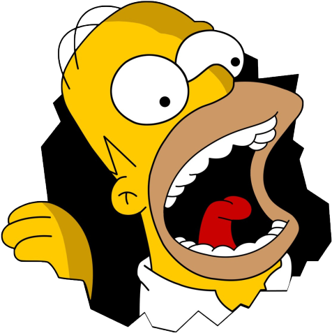 Tear Clipart Transparent Background - Homero Simpson Png (512x512)