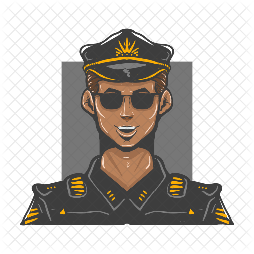 Police Icon - Cartoon (512x512)
