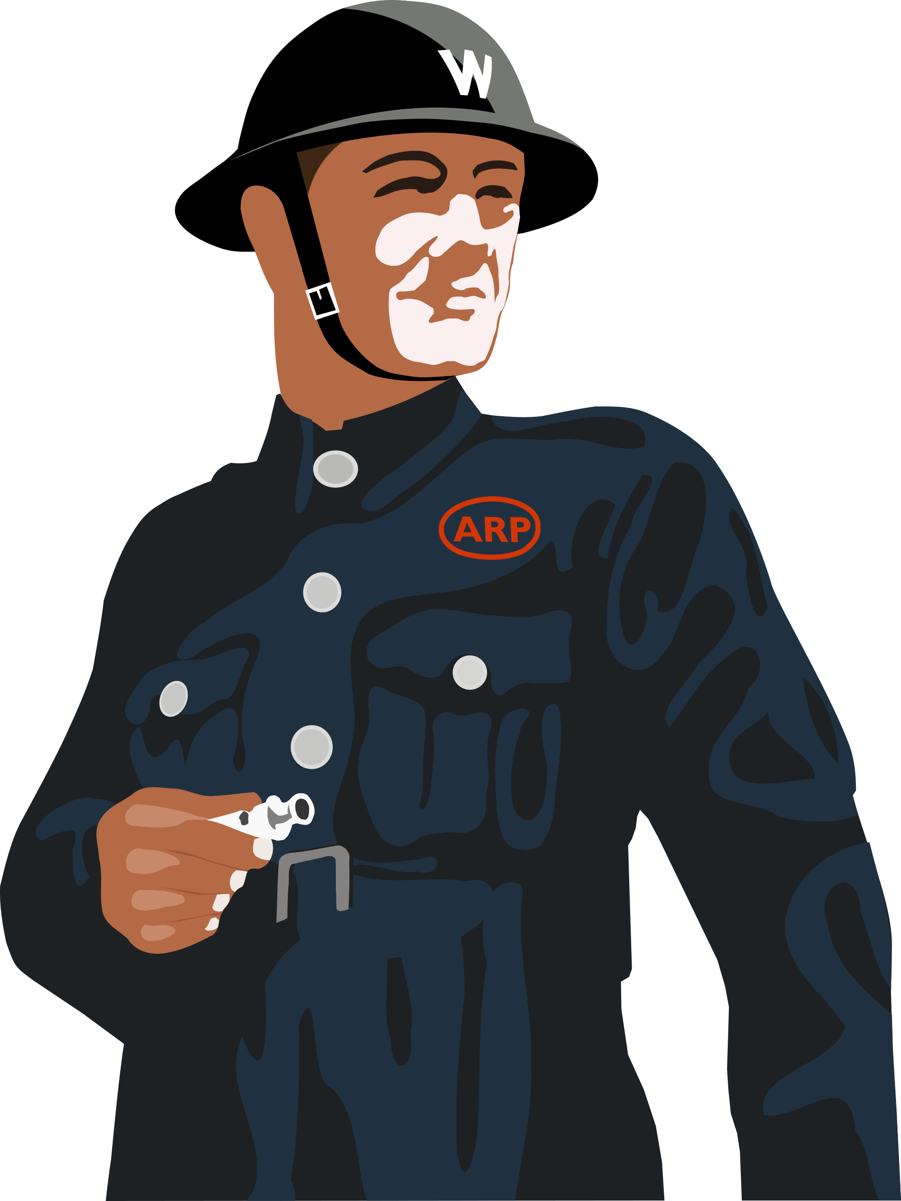 This Free Icons Png Design Of Ww2 Air Raid Warden - Ww2 Air Raid Warden (1800x2400)