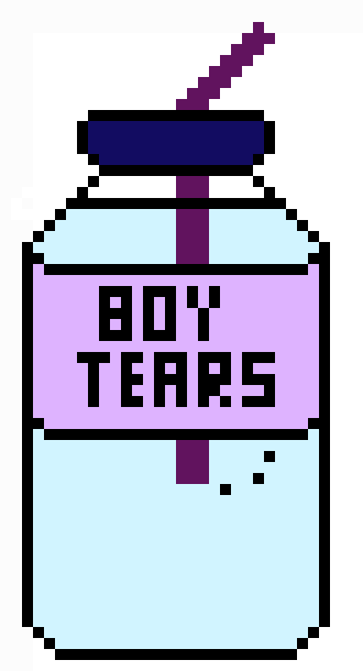 Boy Tears Bottle - Boy Tears Pixel Art (330x610)
