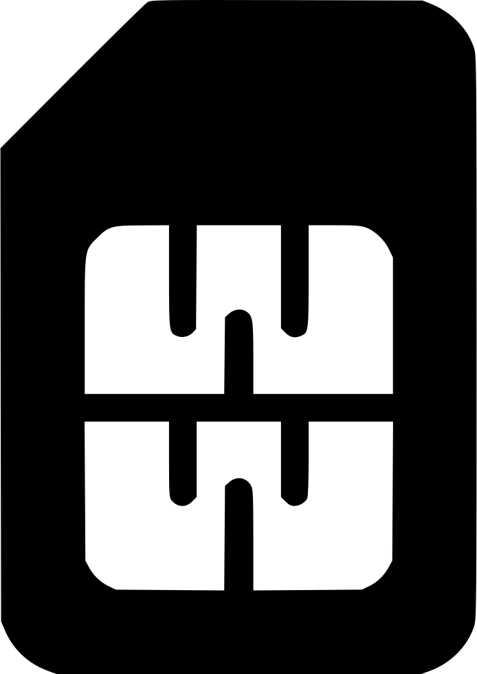 Sim Card Clipart Svg - Mobile Phone (694x980)