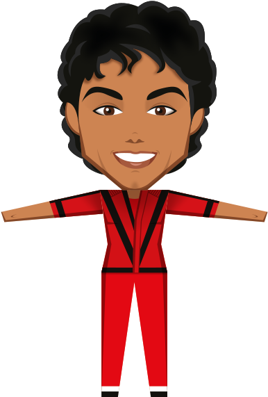 [singer] Michael Jackson Thriller Video Outfit Toy - Cartoon (500x679)