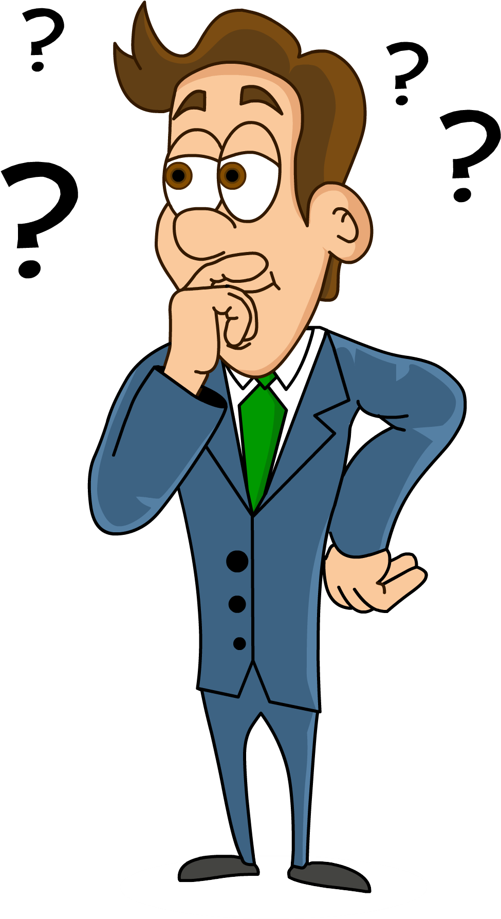 Please Reach Out With Any Questions - Cartoon Pointing Man Png (1122x1875)