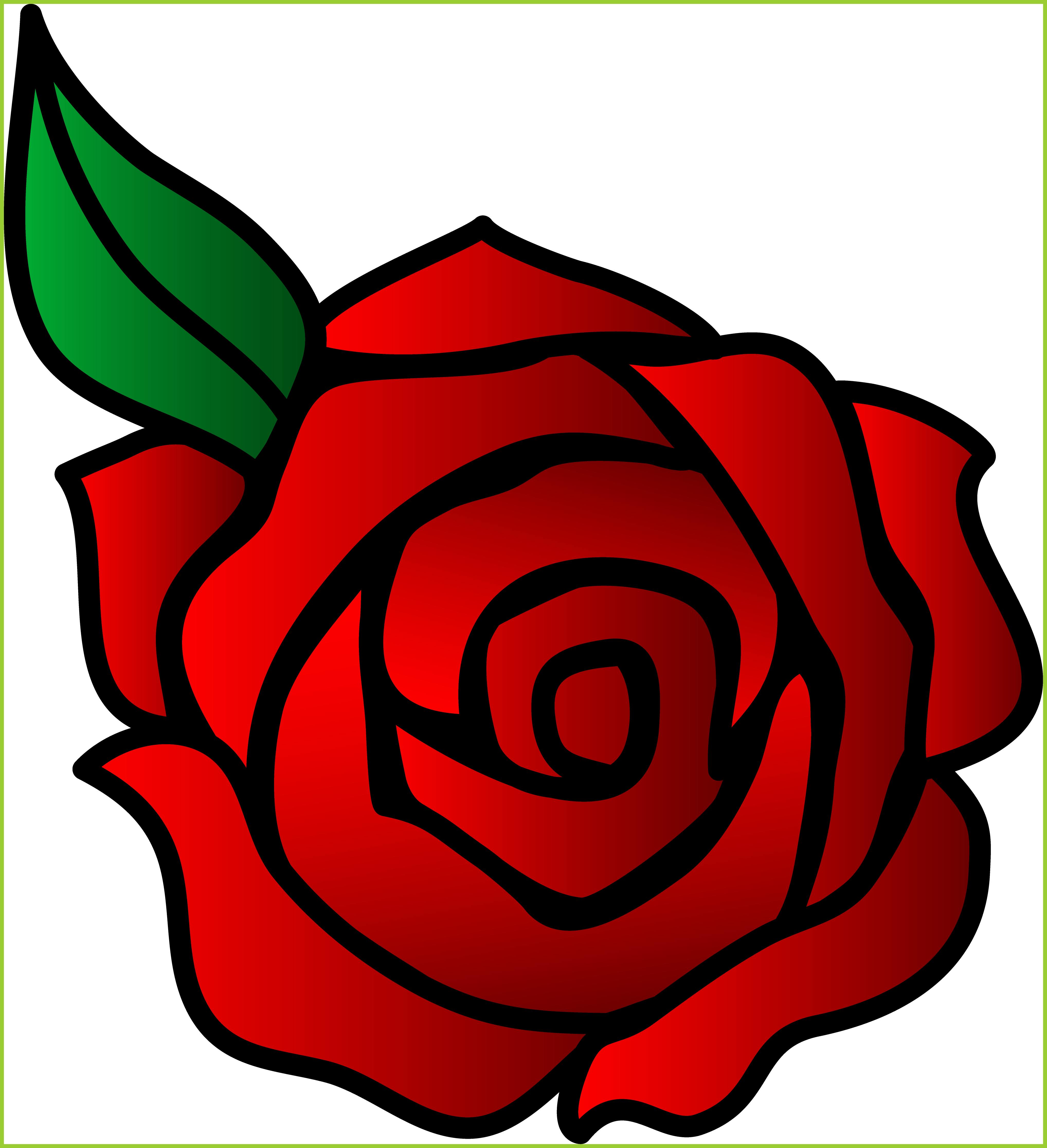 Rose Flower Rose Flower To Draw The Best Easy To Draw - Rose Cartoon (4072x4464)