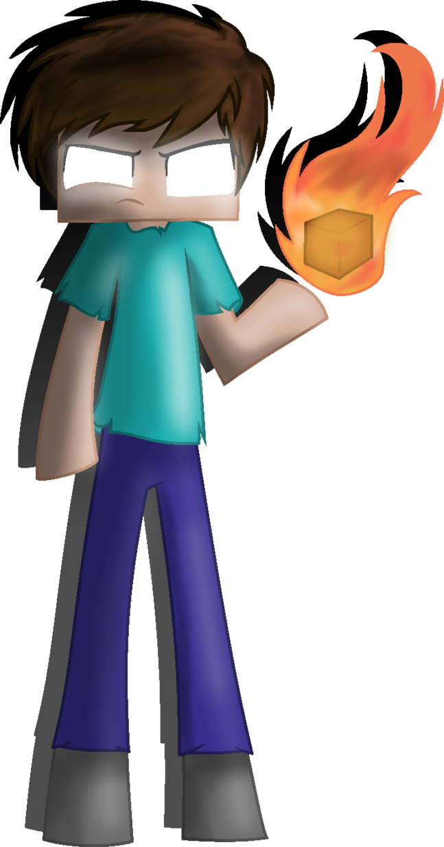 Herobrine By Laser-pancakes On Deviantart - Minecraft Drawings Herobrine (647x1233)