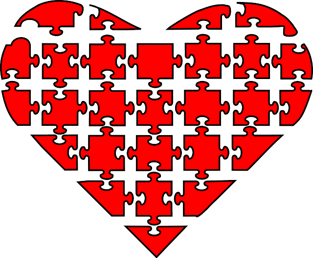 Valentine Heart, Puzzle, Red, Love, Valentine - Rompecabezas De Corazon (640x529)