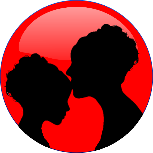 Picture - Silhouette Of Mother And Daughter (600x600)