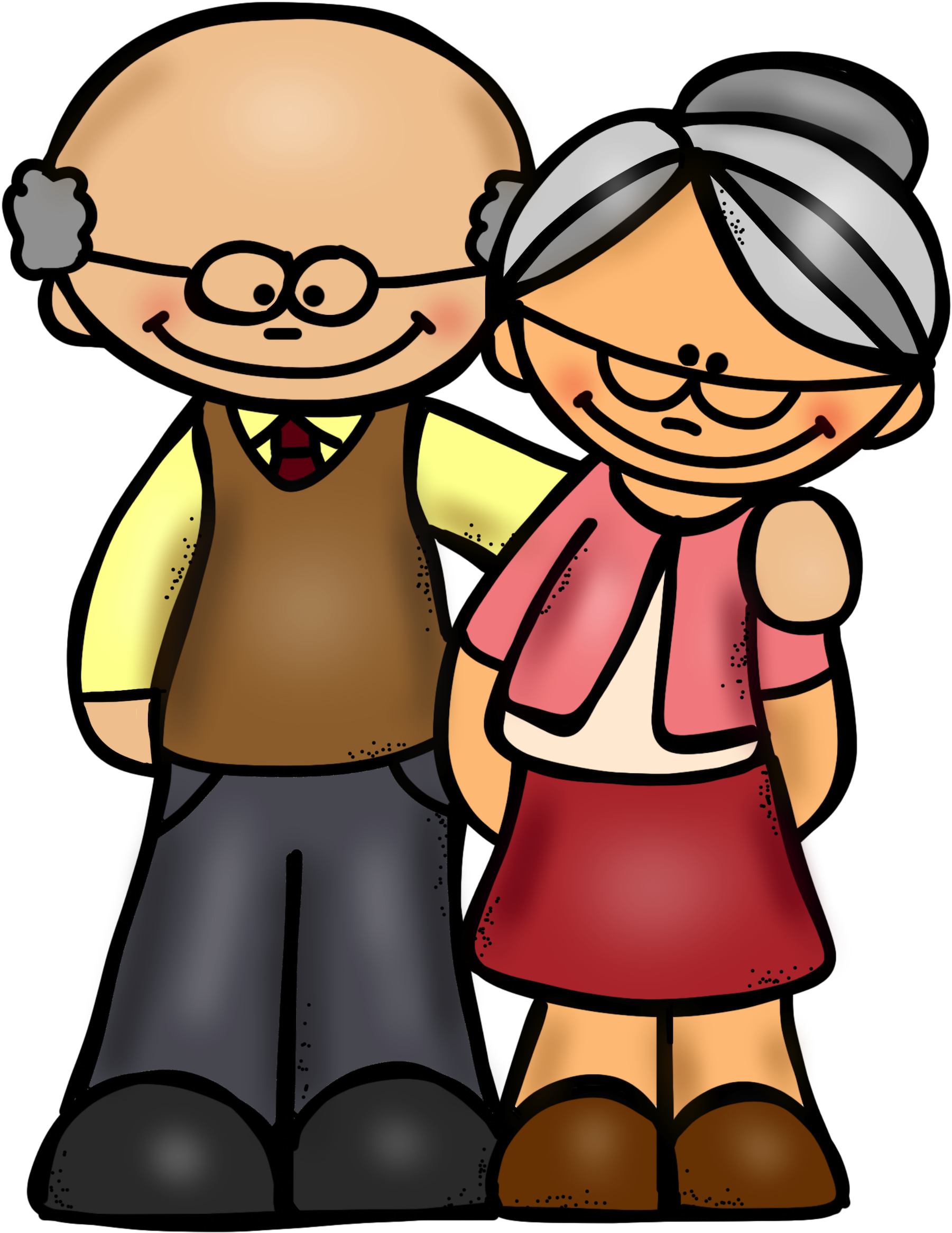 Grandparents Night Cliparts - We Love Our Grandparents (1858x2400)