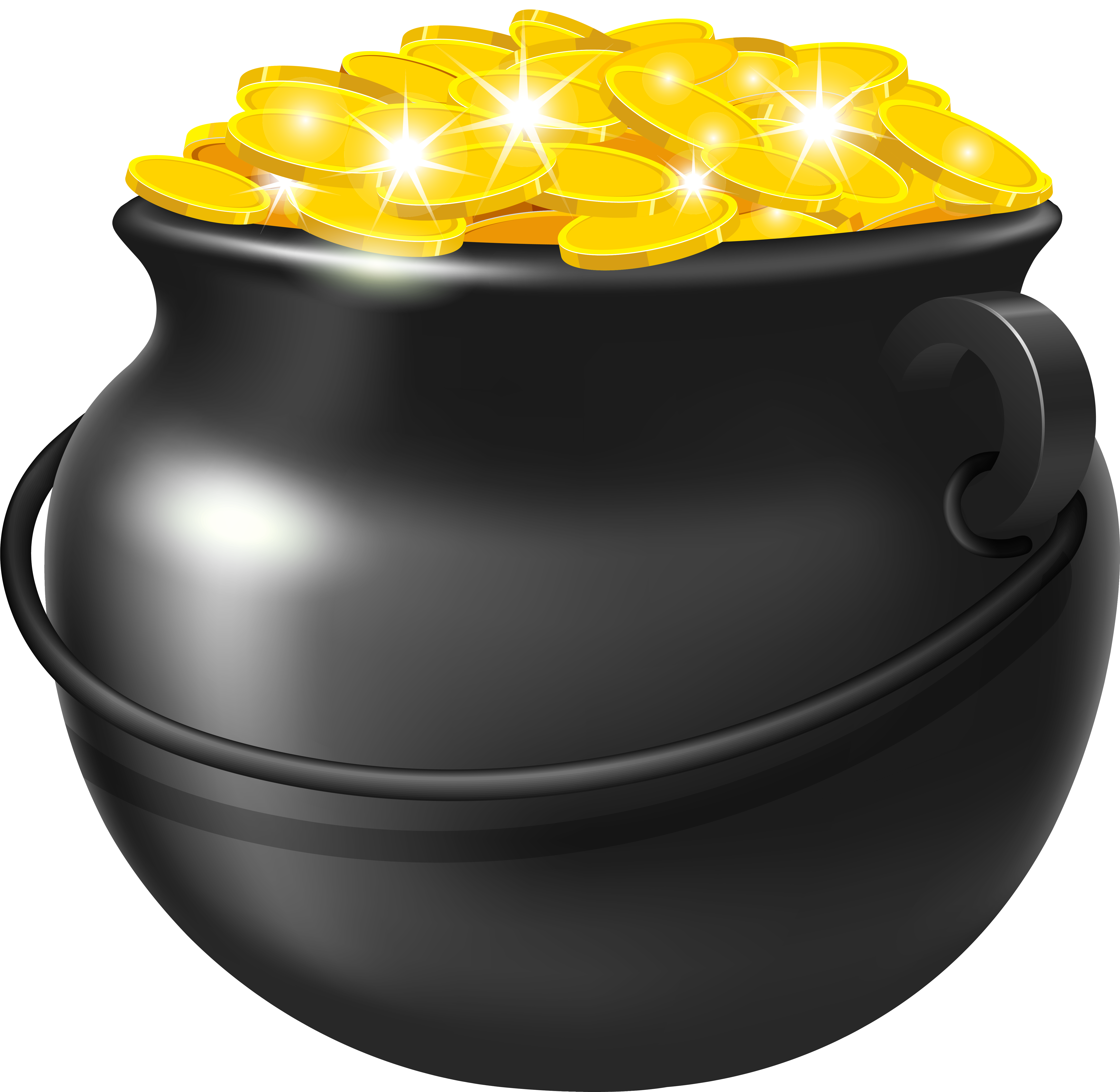 Black Pot Of Gold Png Clipart Image - Angel Tube Station (5899x5750)