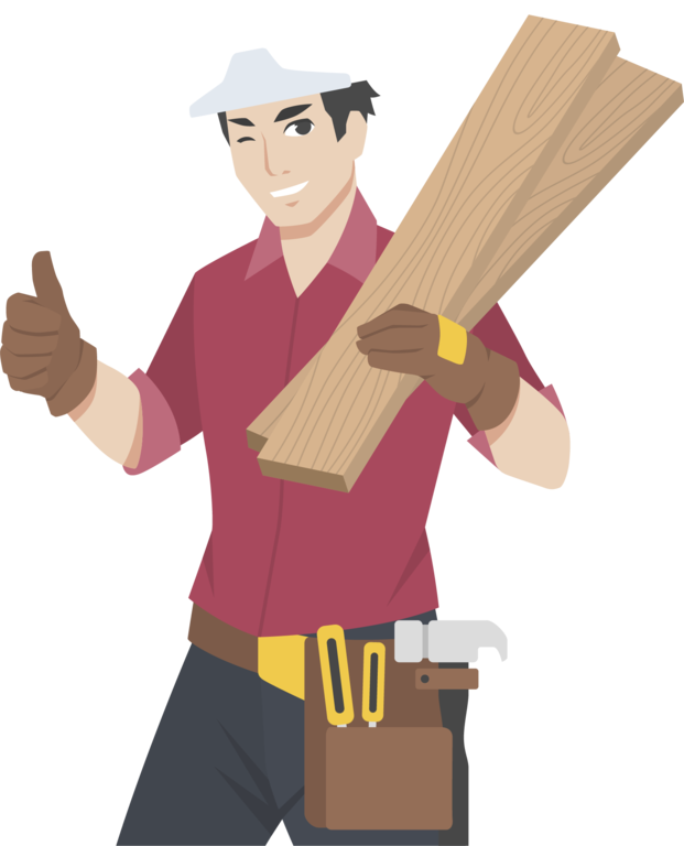 Construction Worker Brick Laborer Wood Wall - Construction Worker Brick Laborer Wood Wall (621x768)