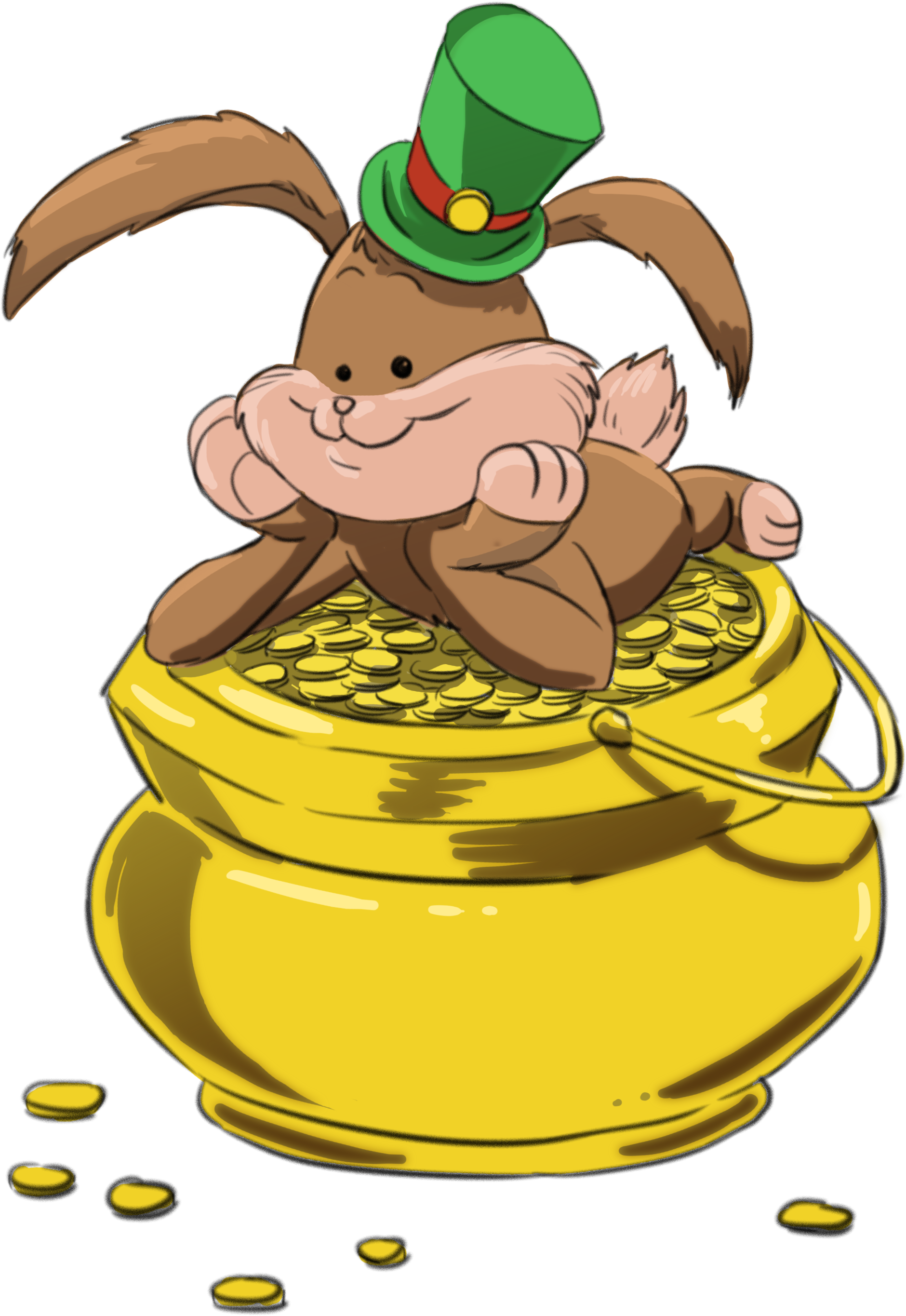 St Patrick's Day Stuffed Bunny Pot O Gold - St Patrick's Day Stuffed Bunny Pot O Gold (1971x2800)