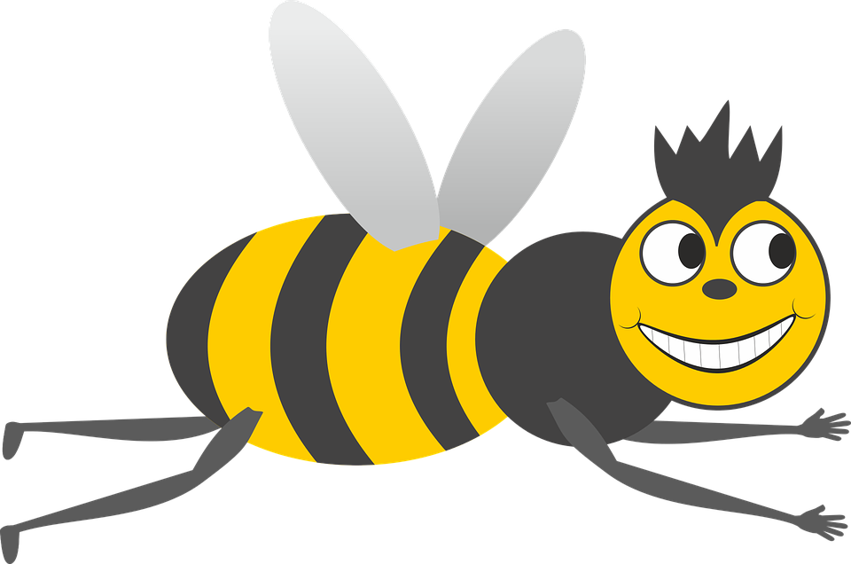 Bees Cartoon 22, Buy Clip Art - Smiley (960x636)