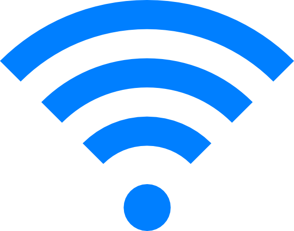 Blue Wifi Clip Art At Clker Com Vector Clip Art Online - Wifi Icon (600x473)
