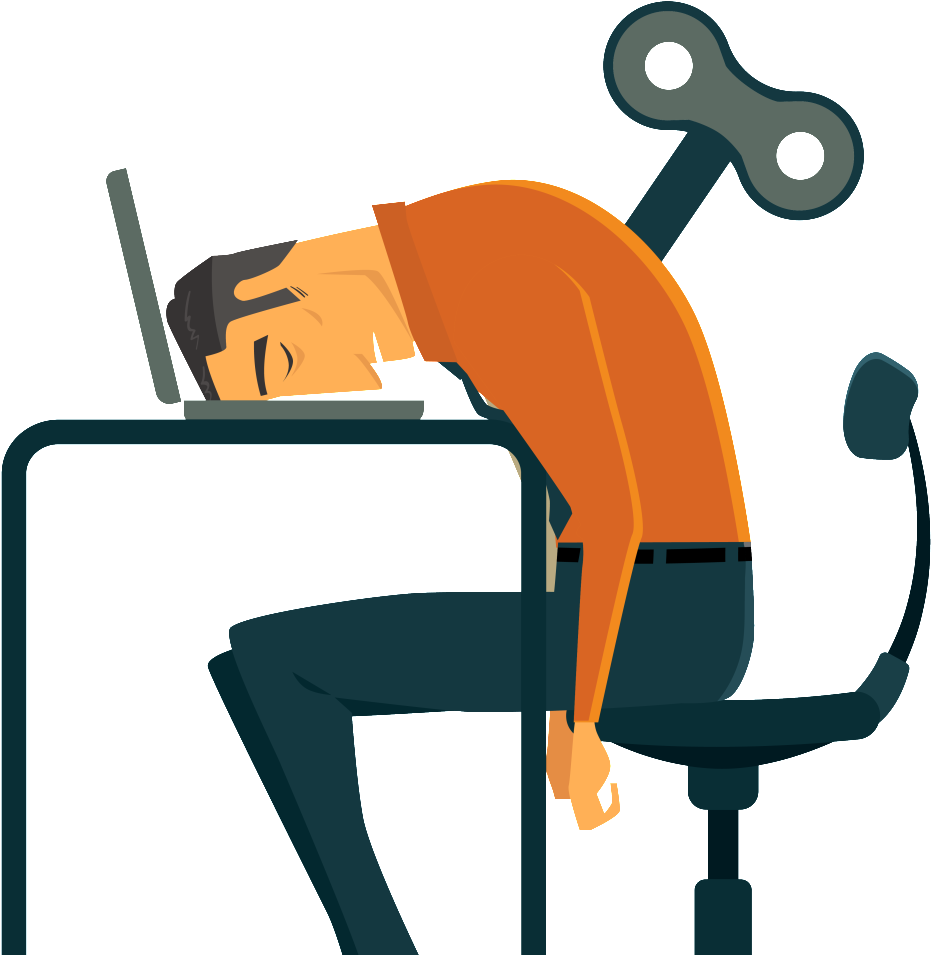 Laborer Boredom Business Job - Tired Worker Png (1024x954)