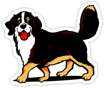 Bernece Dog Stickers > - Pets , Anime , Animals , Cats , Dogs T Shirt (375x360)