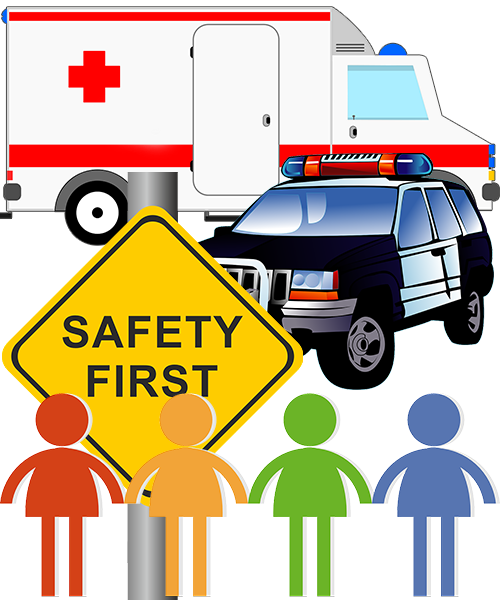 Road Safety - Police Car Personalized Mousepad (500x600)