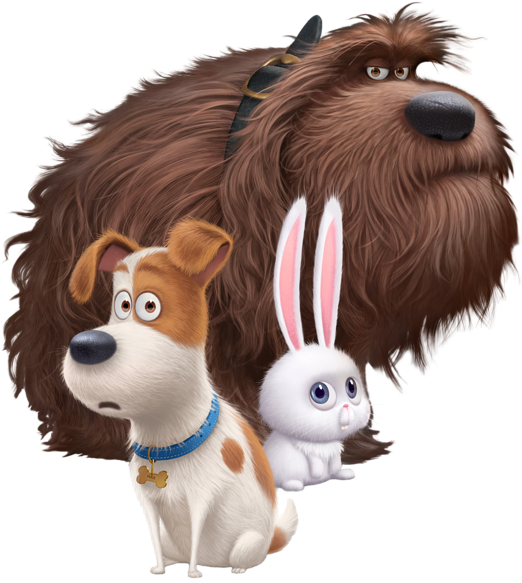 The Secret Life Of Pets Transparent Png Image - New Animation Movies 2016 (550x600)