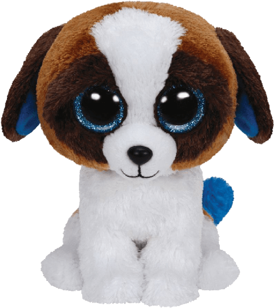 Duke The Brown White Dog - Ty Beanie Boos - Duke The Dog By Ty Inc. (650x631)