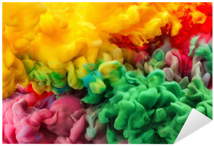 Colorful Acrylic Ink In Water Isolated - Acrylic Paint (400x400)
