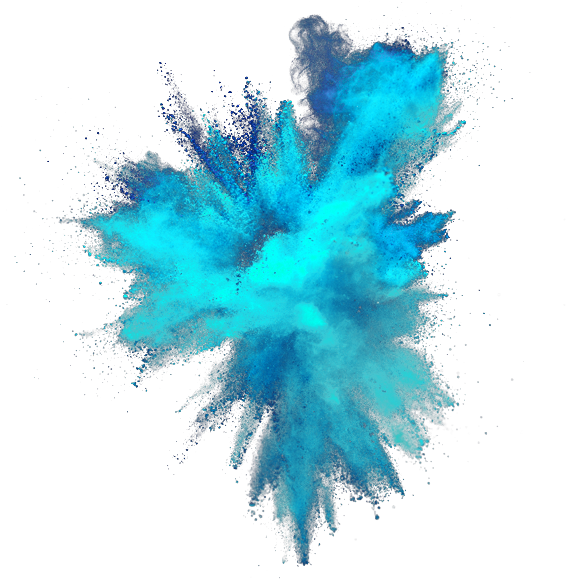 Blue Color Powder Explosion Png - Blue Smoke Png Transparent (700x700)