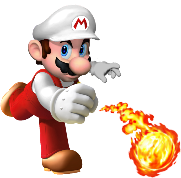 Fire Mario - - Mario Party Ds Mario (742x673)