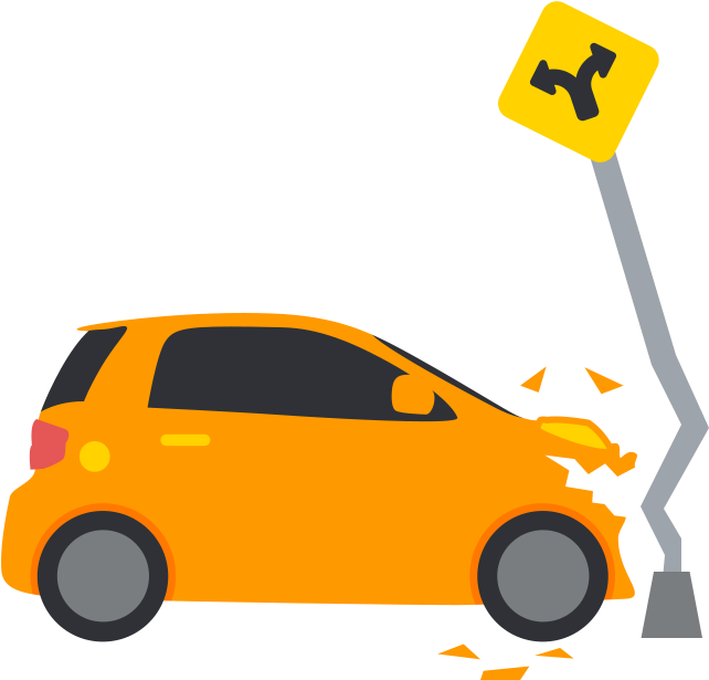 Run Off Accident - City Car (682x656)