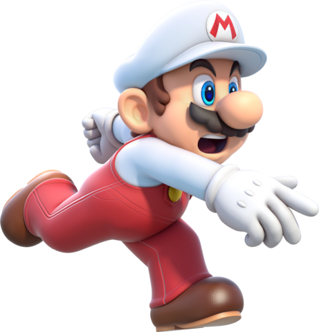Mario Fireball Gif - Mario Png Hd (461x480)