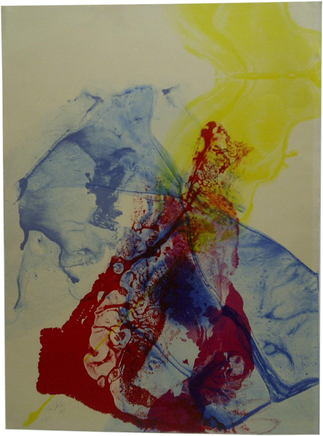 "explosion" Abstract Signed Print - Paul Jenkins (2592x1944)