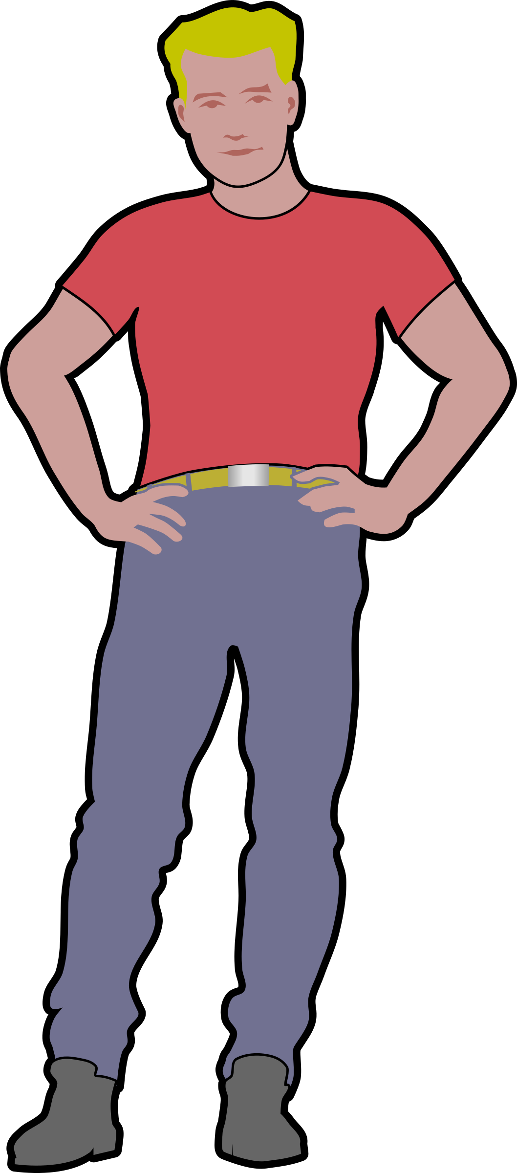 Free Assertive Guy By Rones - Clipart Guy (1058x2400)