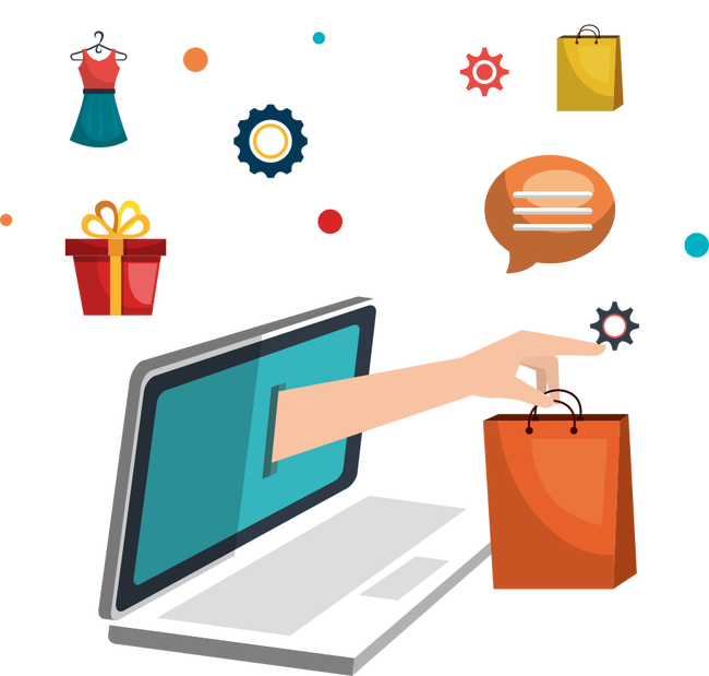 Iphone 6 Flat Design Online Shopping Clip Art - Iphone 6 Flat Design Online Shopping Clip Art (650x619)