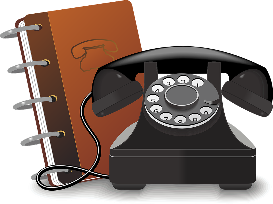 Communication Book Cliparts 5, - Free Telephone Clipart (960x718)
