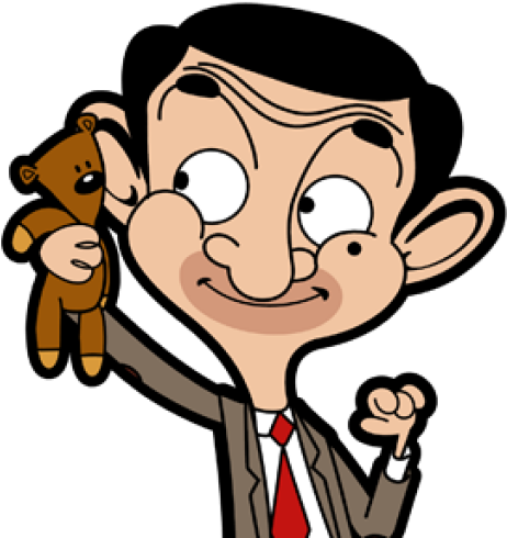 Youtube Coloring Book Character Cartoon - Mr Bean Cartoon With Teddy -  (512x512) Png Clipart Download
