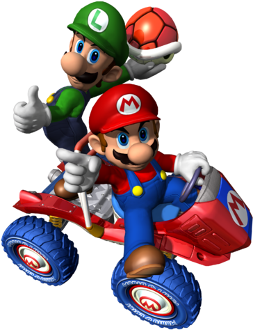 Mario Y Luigi Class - Mario Kart Double Dash Mario (396x480)