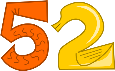 Grade 5 Math - Number Five Shower Curtain (550x317)