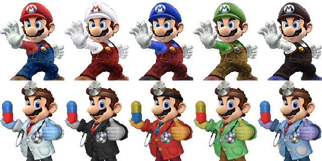 Alternate Costumes[edit] - Mario Smash 4 Costumes (640x320)