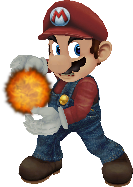 Mario By Ch40sknight - Mario Hadouken (528x656)
