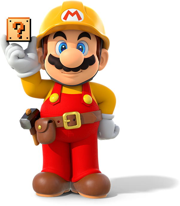 Super Mario Maker Mario Builder Artwork By - Super Mario Maker Mario Png (602x690)