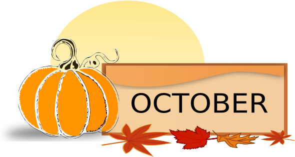 October Clipart Free October Clip Art At Clker Vector - Fall Clip Art (600x313)