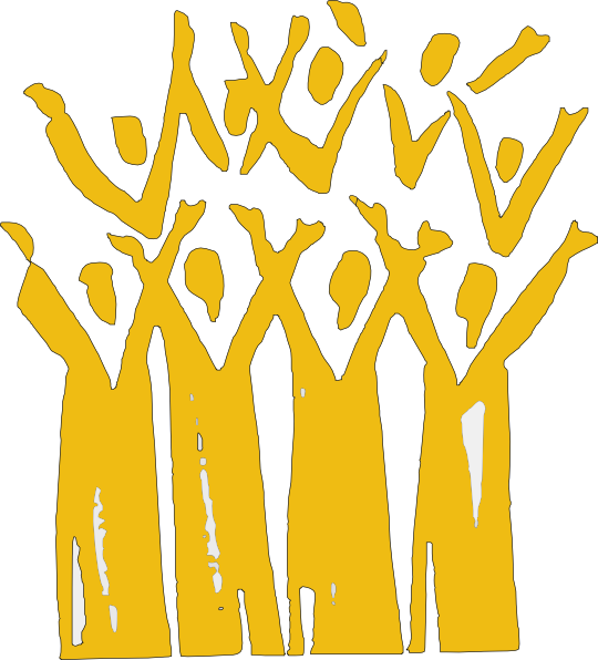 Gospel Music Choir Singing Clip Art - Gospel Music Choir Singing Clip Art (540x596)