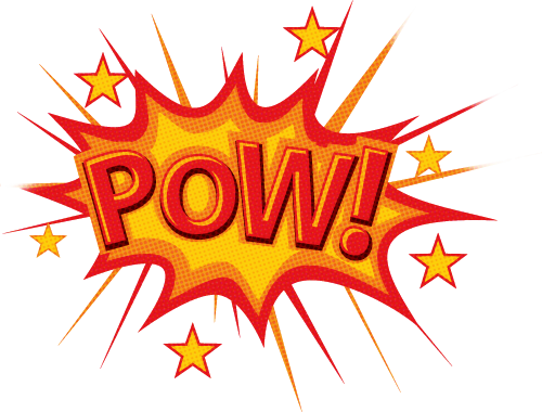 Pow - Boom Png (500x380)