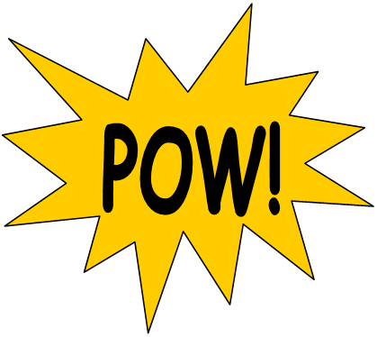 Superhero Pow Graphics - Vehicle Inspection (419x374)