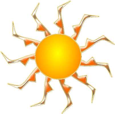 These Are Some Of The Sun Cliparts I Did For My Projects - Soleil Image Png (443x440)