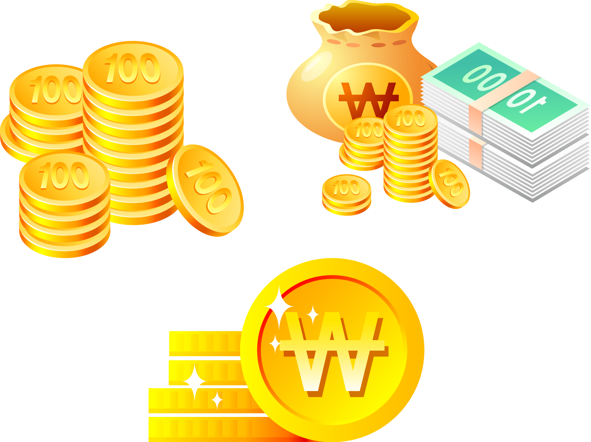 Coin Money Finance Numismatics Graphic Design - 卡通 钱币 (1906x1427)