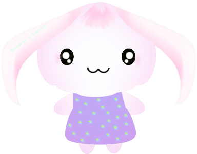 The Original Bunny I Created Is The Pink One - Cartoon (402x314)
