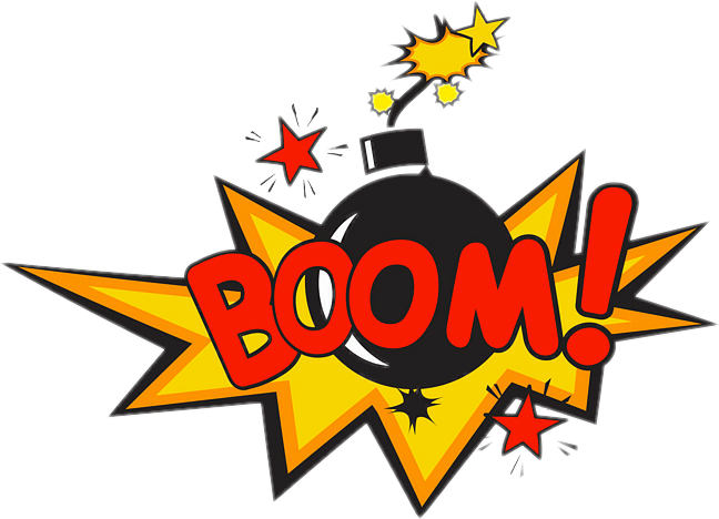 Boom Bang Pow Comics Speechbubble Bubble Emoji Letters - Comic Png (648x468)