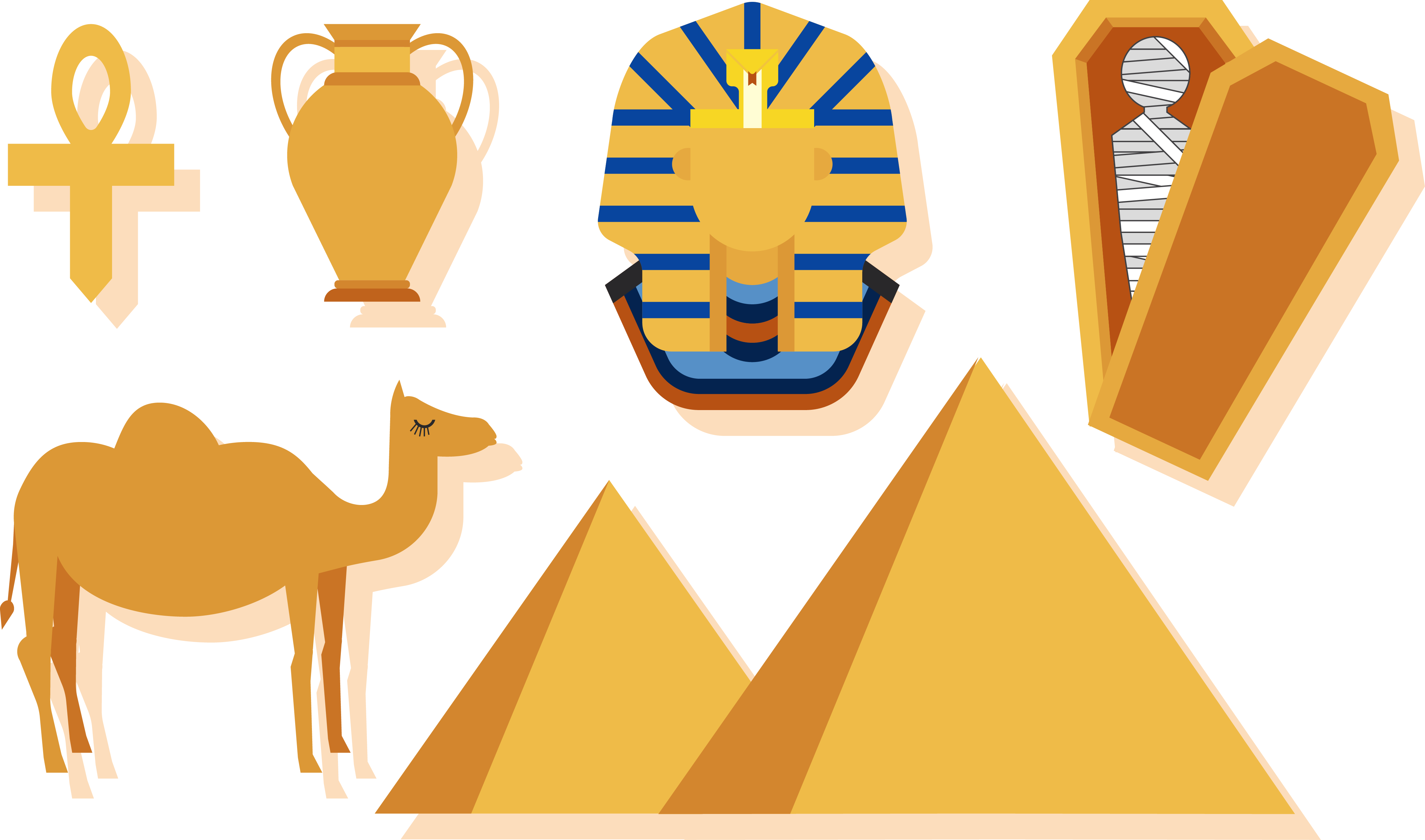 Egyptian Pyramids Ancient Egypt Clip Art - Egypt Vector (4591x2708)