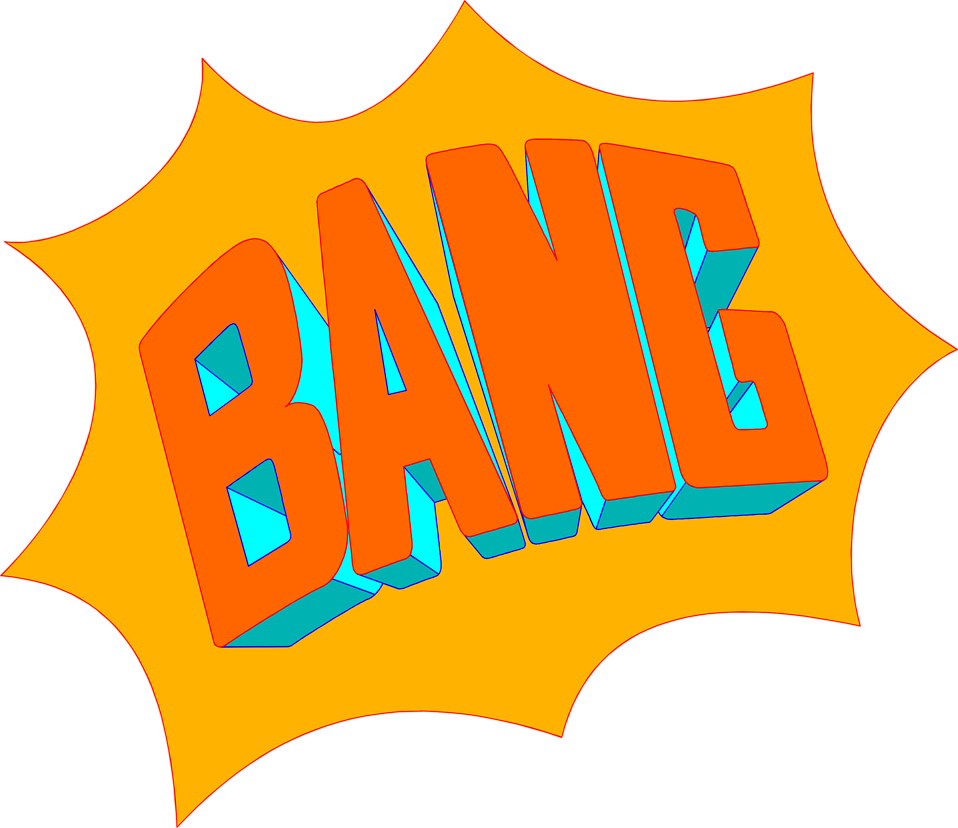 Illustration Of Bang Text - Bang Text (958x828)