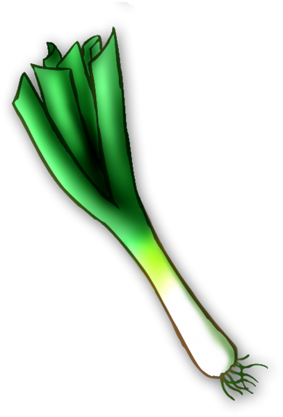 Leek Clipart - Leek Clipart (407x600)