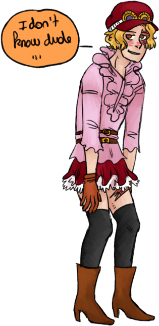 You Look Like A Newcomer Sabo-kun Sabo - Cartoon (500x667)