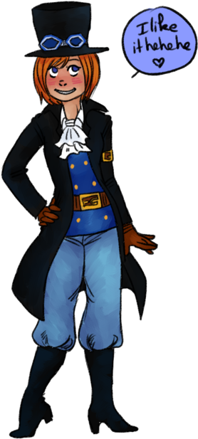 You Look Like A Newcomer Sabo-kun Sabo - Cartoon (500x667)